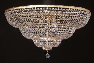Dining room chandelier - Gold Chandelier - Asfour Cristal