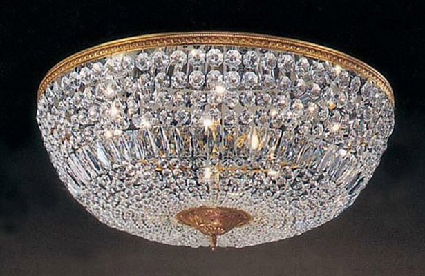 Crystal Semi Flush Antique Brass Semi Flush Murano Crystal Ceiling Lights Decorative Chandelier Holland