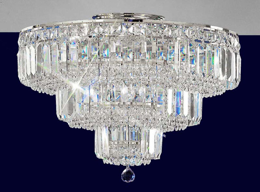 Crystal Ceiling Light Nickel Semi Flush Asfour Crystal Ceiling Lights Decorative Chandelier Finland