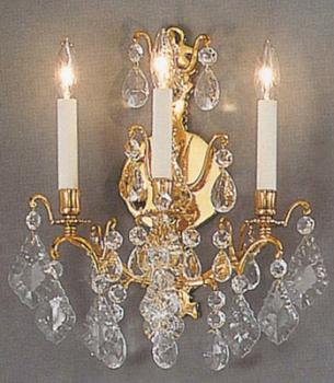SCONCE - Old Gold Sconce - Full Leaded Cristal