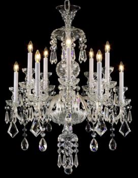 Traditional Crystal Chandelier - Nickel chandelier-Crystal Asfour