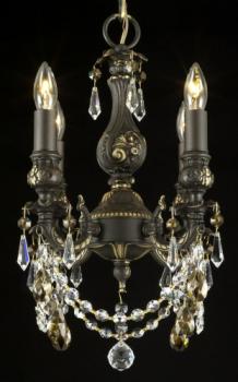Bedroom Lighting - Antique Bronze Chandelier - Asfour Crystal