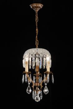 Chandeliers - Rust Brown chandelier-Crystal Asfour