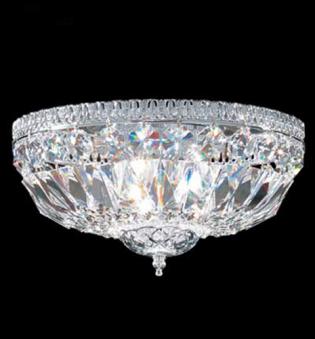 Bedroom chandelier - Old  Silver  Chandelier- Full Leaded Crystal