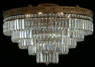 Crystal chandelier - Chandelier Rust Brown-Asfour crystal
