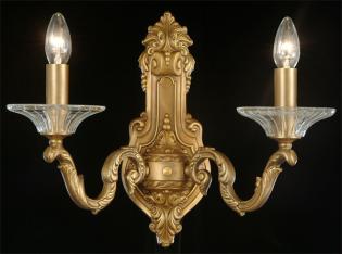 Lampara aplique - Lampara Old París-cristal  de bohemia tallado a mano