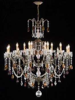 Versailles Chandeliers - Chandelier Gold  Forge-color crystal