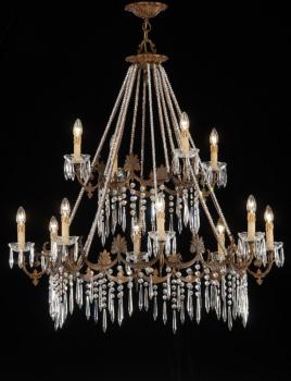Crystal chandelier - Chandelier Rust Brown-Asfour crystal