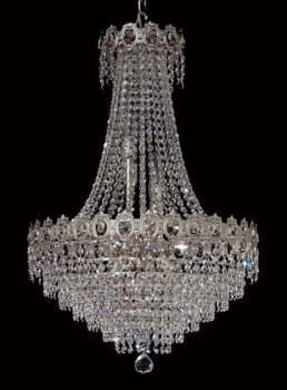 Crystal Chandelier - Crystal chandelier with Nickel and Asfour Crystal
