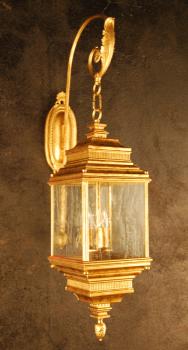 Crystal chandelier  sconce - Antiquarian Gold- Gothic Glass