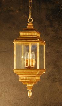 FOYER LANTERN - Antiquarian Gold Gothic Glass
