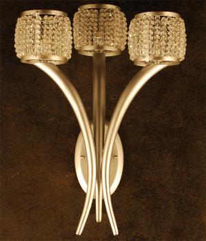 Crystal chandelier - Satin nickel