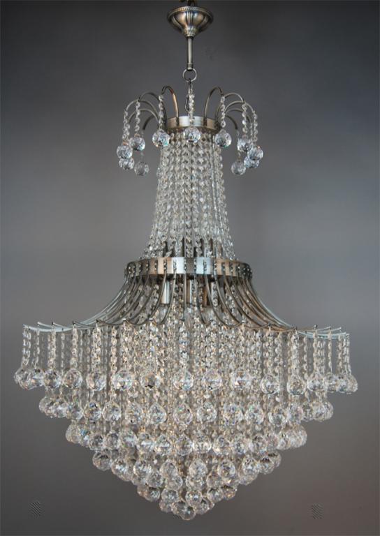 Silver 6x6 mm Chandelier Crystal Magnets/ Crystal Hanging Magnets 12 