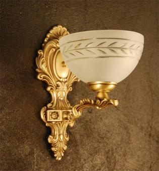Kronleuchter aus Messing und Glas - Antique Brass