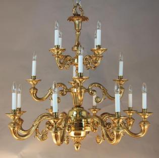 Bronze chandelier - FRENCH GOLD