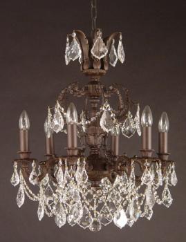 Bedroom Lighting - Rust Brown chandelier-Crystal Asfour