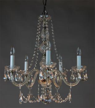 Bedroom chandelier - Nickel chandelier-Crystal Asfour