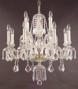 Dining room chandelier - Nickel chandelier-Crystal Asfour