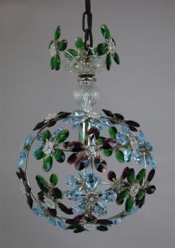 Crystal chandelier - NIKEL PLATED – COLOR CRYSTAL