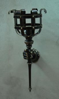 CASTED WALL SCONCE - ENGLISH BRONZE