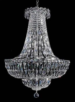 Lámpara de techo clásicas - Lampara de niquel con cristal Asfour