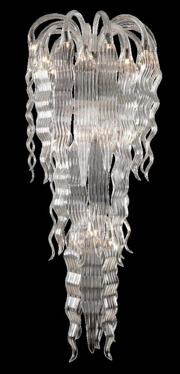 contemporary glass chandelier