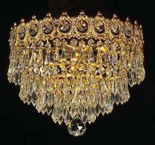 Semi-Plafon Cristal - Lampara Oro  - ASFOUR cristal