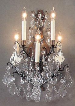 APLIQUE - Aplique Antique Bronze - Full Leaded Cristal