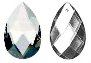 Almond - Clear Crystal Almond - Full Leaded Crystal