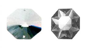 Octagon - Clear Crystal Octogon - Full Leaded Crystal