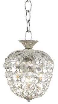 Luminaire chambre - Lustre Nickel - cristal Asfour