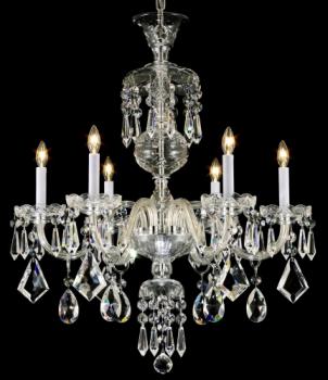Lampara de Cristal tradicional - Lampara de niquel con cristal Asfour