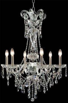 Traditional Crystal Chandelier - Nickel chandelier-Crystal Asfour