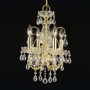 Crystal Chandelier - Gold chandelier-Crystal Asfour