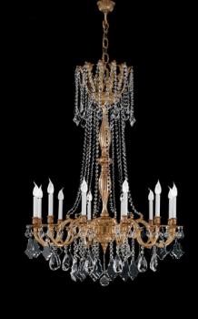 Lampara de Cristal - Lampara de oro con cristal Asfour