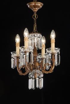 Pendant Light - Rust Brown chandelier-Crystal Asfour