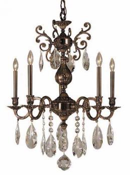 Chandeliers - Antique Bronze Chandelier - Asfour Crystal