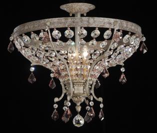 Lampara de cristal - Lampara Venice Silver-Full Leaded Crystal
