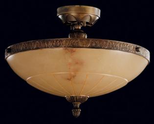 Lampara de comedor - Lampara Oxido Marrón-alabastro color champan