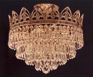 Crystal chandelier - Antique Silver Chandelier-Asfour  Crystal