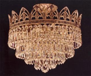 Plafon cristal - Antique Silver-Asfour Crystal