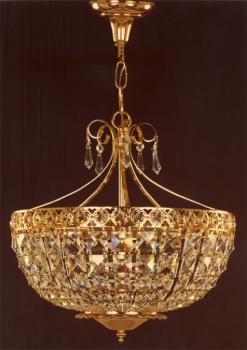 Crystal chandelier - Gold Chandelier -Full Leaded Crystal