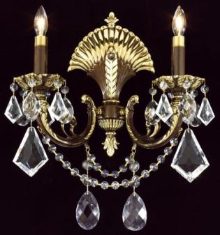 Aplique de cristal - English Bronze-cristal