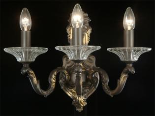 Lampara de cristal - Lampara Old Vintage-cristal  de bohemia tallado a mano