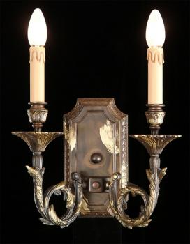 Aplique de bronce - Lampara Old Vintage