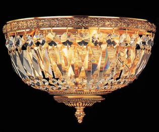 Aplique de cristal - Lampara French Gold -  Crystal