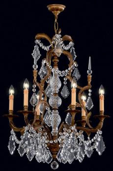 Lampara de cristal - Lampara Oxido Marrón-Full Leaded Crystal