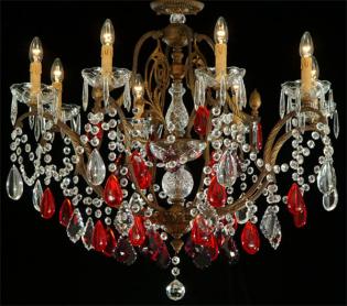 Versailles Chandeliers - Chandelier Gold  Forge-asfour crystal