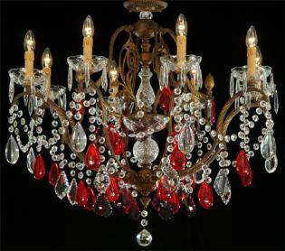 Lampara Versalles - Lampara Gold Forge-asfour cristal