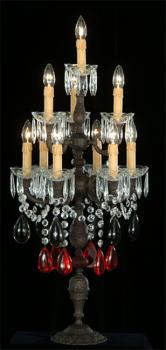 Crystal chandelier - Coal Brass Chandelier-color crystal